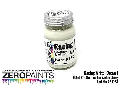 1052 Racing White / Light Cream (Similar To Tamiya Ts-7) - image 1