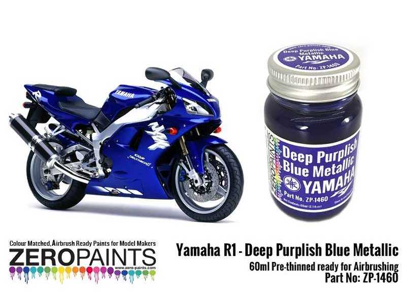 1460 Yamaha R1-r6 Deep Purplish Blue Metallic - image 1