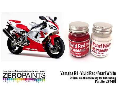 1461 Yamaha Yzf R1 Vivid Red / Pearl White - image 1