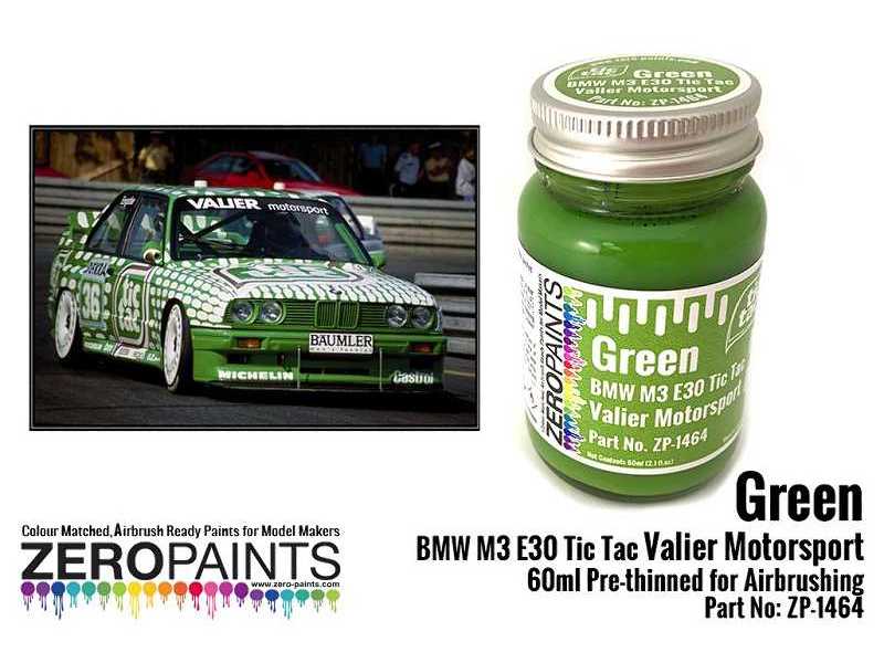 1464 Green Bmw M3 E30 Tic Tac Valier Motorsport - image 1