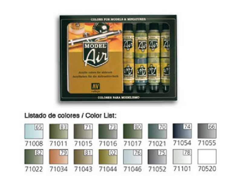 Model Air Color Set - RLM Colours - 16 units - image 1