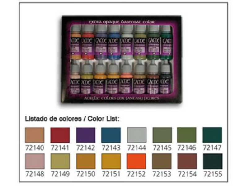 Game Color Set - Extra Opacos - 16 units - image 1