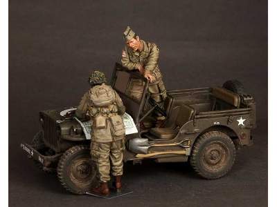 Major And 1 Lieutenant 101st Airborne Division, WW Ii 2 Figures - image 4