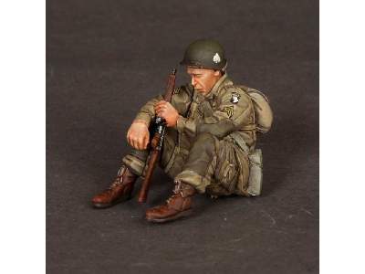 U.S. Army Airbornes And Sgt. On Rest 3 Figures - image 2