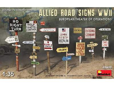 Allied Road Signs WWII European Theatre Of Operations - image 1
