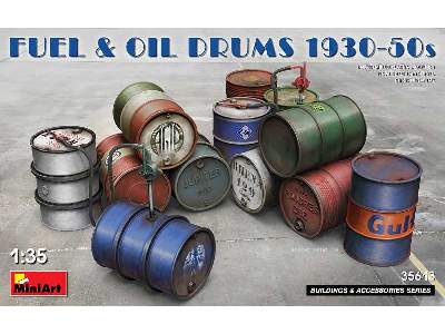 Fuel &#038; Oil Drums 1930-50s - image 1