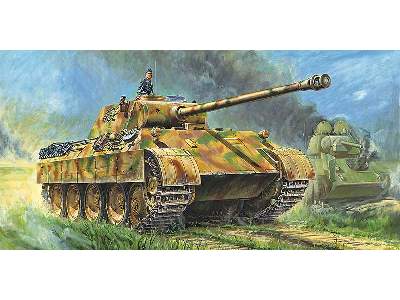 1/48 WWII German Panther D Tank Early Version Basic Detail Set for Tamiya 32597 