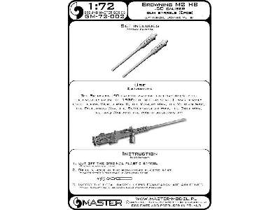 Lufy Km-ów Browning M2 Hb (Heavy Barrel) .50 Caliber (12.7mm) (2 - image 6