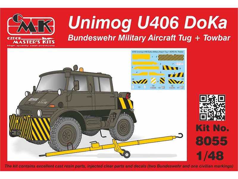 Unimog U406 Doka Bundeswehr Military Aircraft Tug + Towbar - image 1