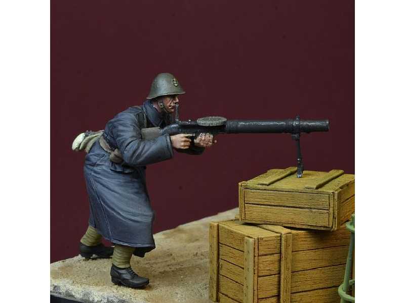 Black Devils Lewis Gunner, WWii Dutch Army Rotterdam 1940 - image 1