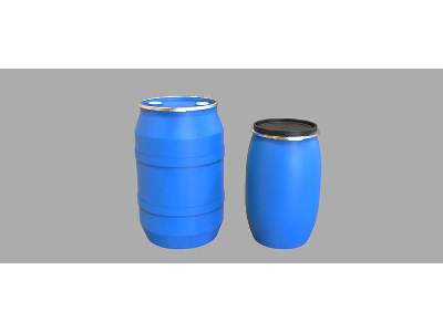 Plastic Chemical Storage Drums Set#1 - image 1