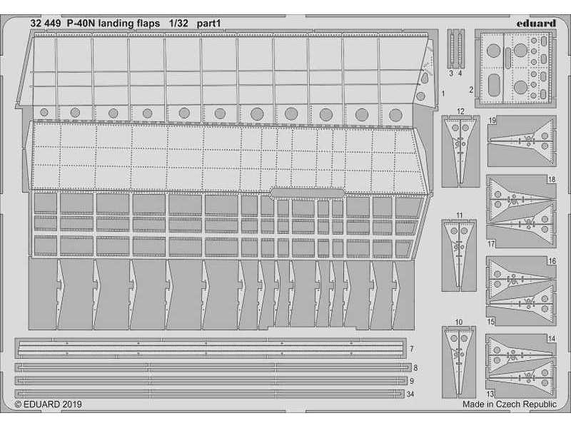 P-40N landing flaps 1/32 - image 1