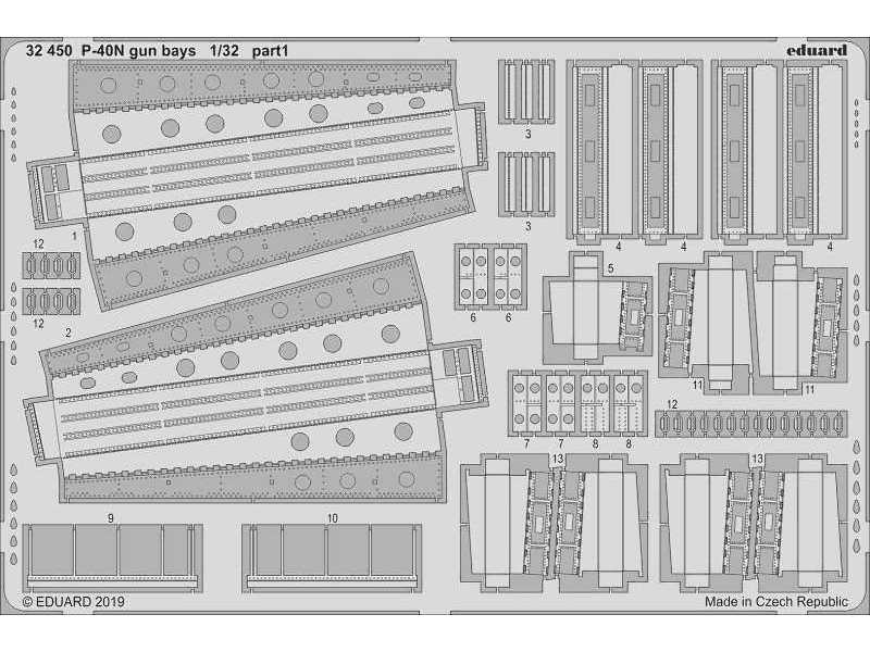 P-40N gun bays 1/32 - image 1