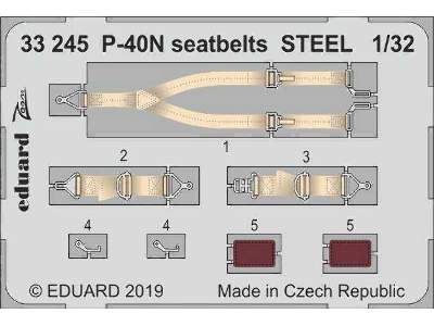 P-40N seatbelts STEEL 1/32 - image 1