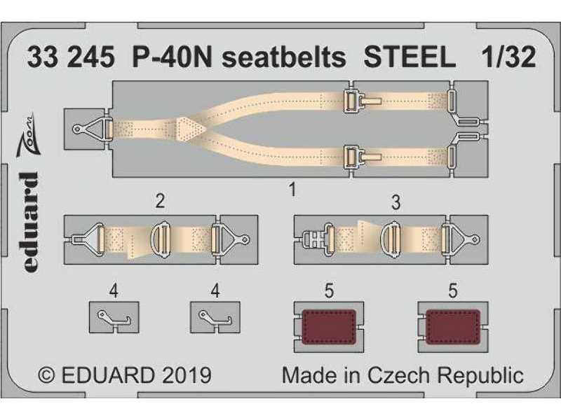 P-40N seatbelts STEEL 1/32 - image 1