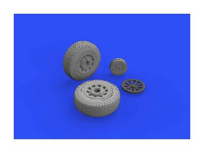 P-51D wheels rhomboid treat 1/48 - Eduard - image 6