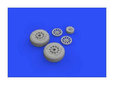 P-51D wheels rhomboid treat 1/48 - Eduard - image 7