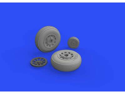 P-51D wheels grooved 1/48 - Eduard - image 2