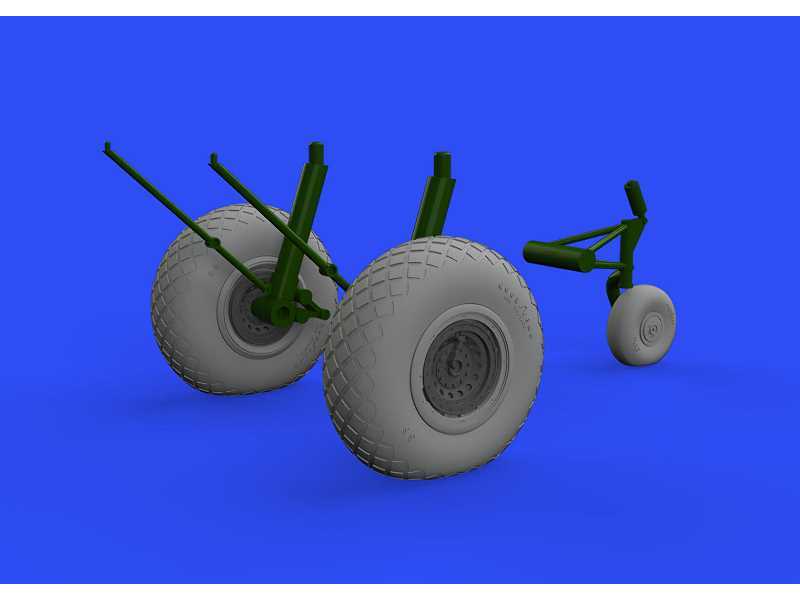 B-17 wheels 1/48 - Hong Kong Models - image 1