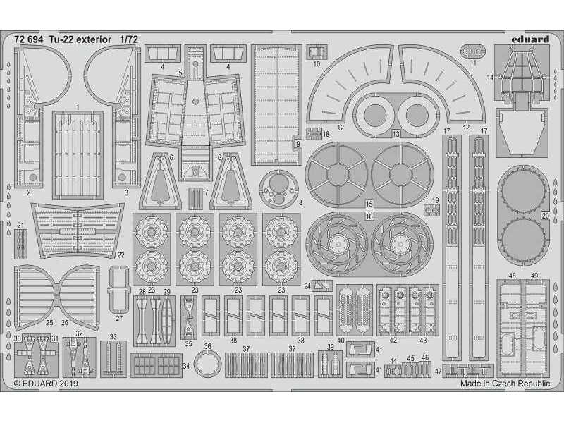 Tu-22 exterior 1/72 - image 1