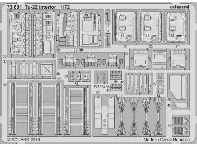 Tu-22 interior 1/72 - image 1