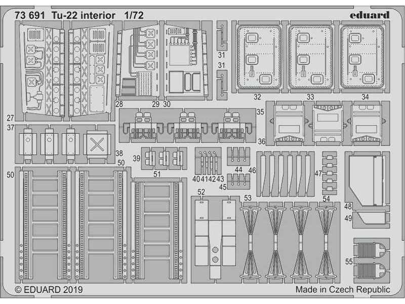 Tu-22 interior 1/72 - image 1