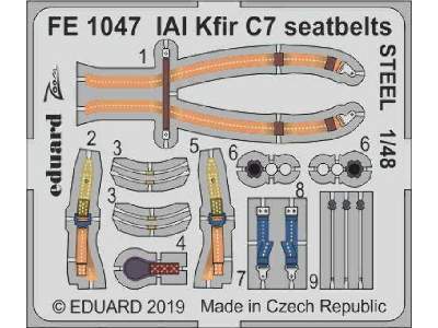 IAI Kfir C7 seatbelts STEEL 1/48 - image 1