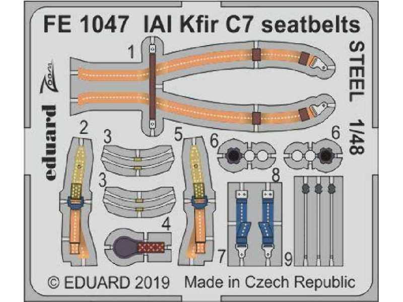 IAI Kfir C7 seatbelts STEEL 1/48 - image 1