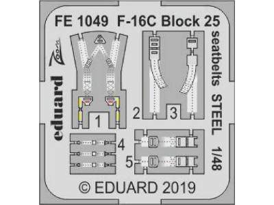 F-16C Block 25 seatbelts STEEL 1/48 - image 1