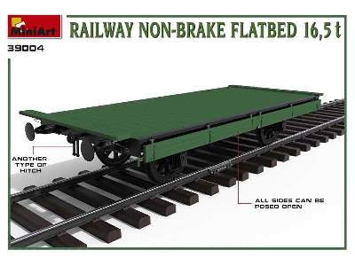 Railway Non-brake Flatbed 16,5 T - image 15