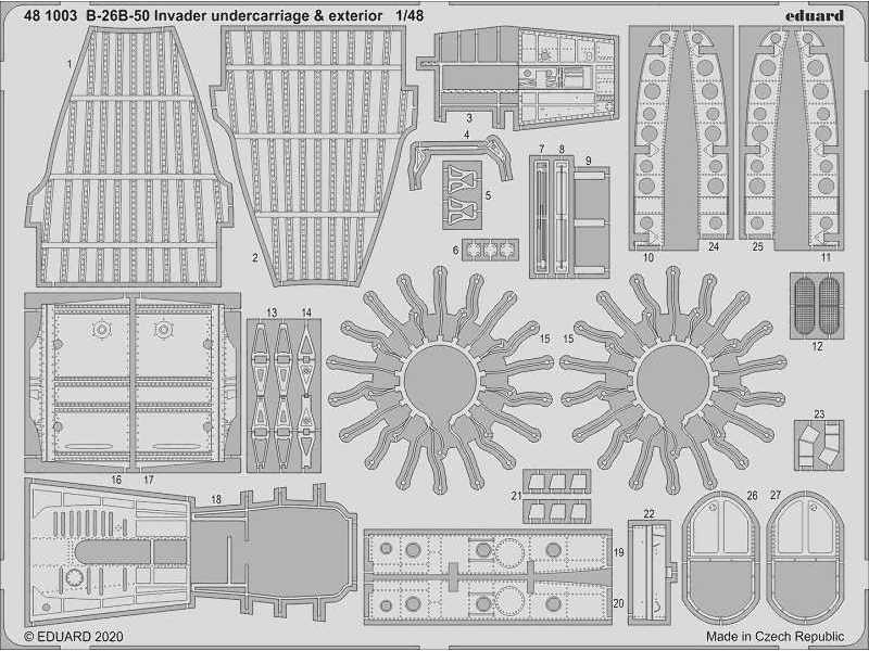 B-26B-50 Invader undercarriage & exterior 1/48 - image 1