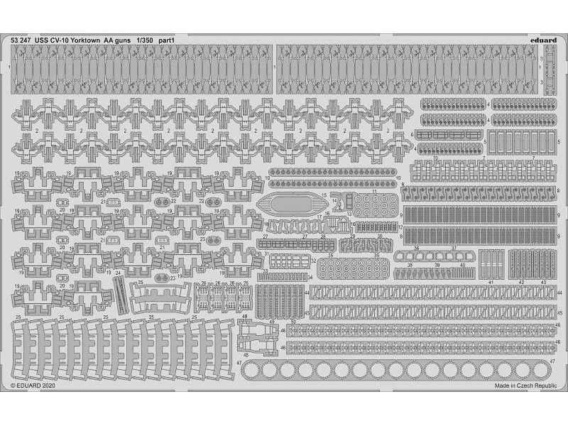 USS CV-10 Yorktown AA guns 1/350 - Trumpeter - image 1