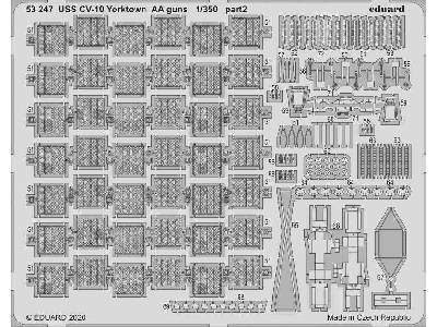 USS CV-10 Yorktown AA guns 1/350 - Trumpeter - image 2