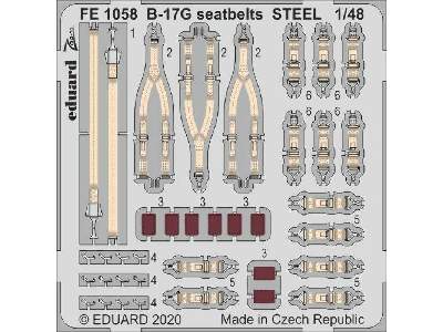 B-17G seatbelts STEEL 1/48 - image 1