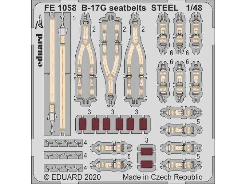 B-17G seatbelts STEEL 1/48 - image 1