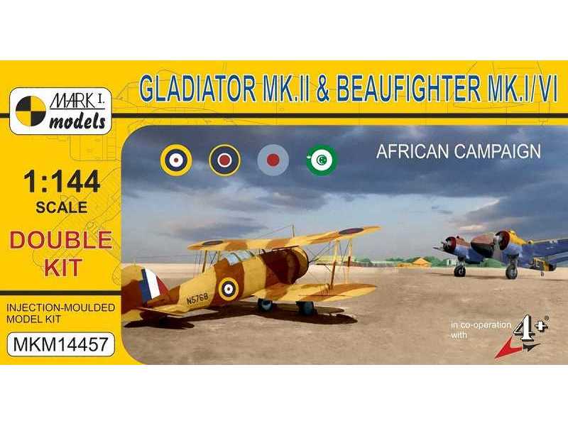 Gloster Gladiator Mk.Ii & Bristol Beaufighter 'north Africa' (Do - image 1