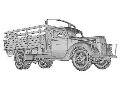 V-3000 German 3t truck (early flatbed) - image 17