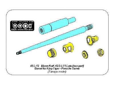 Barrel 8,8cm Kw.K 43/3 L/71 Late two-part gun used on King Tiger - image 13
