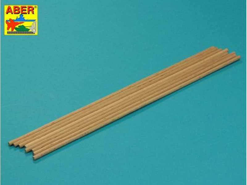 Wood round rods dia. 4,00 mm lenght 250 mm x 8 pcs. - image 1