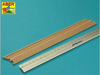 Wood round rods dia. 4,00 mm lenght 250 mm x 8 pcs. - image 2