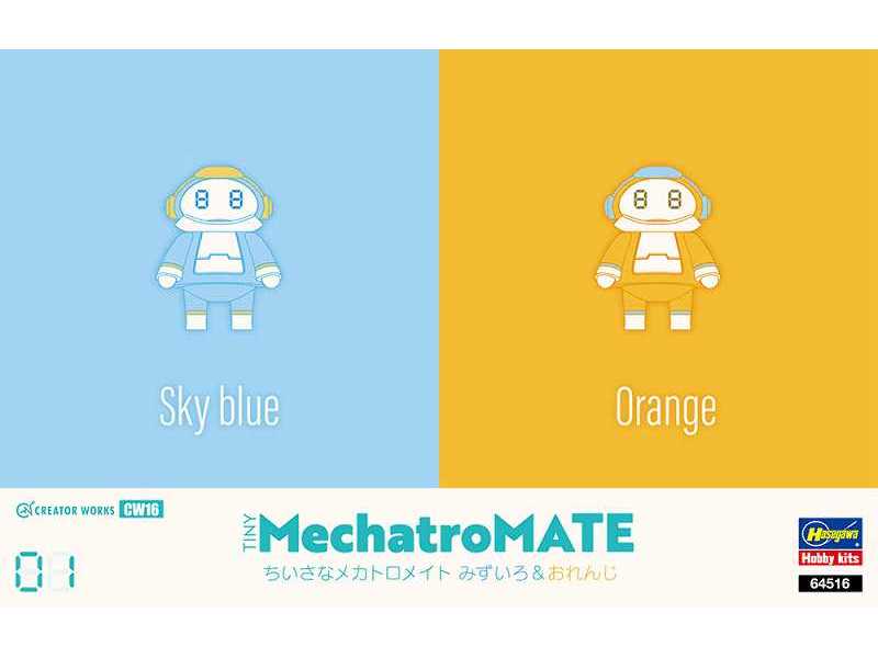 64516 Creator Works Tiny Mechatromate 01 Sky Blue & Orange - image 1