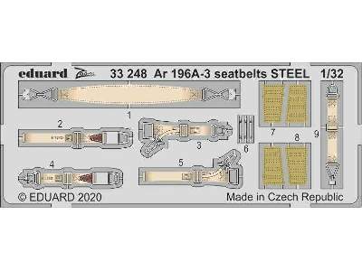 Ar 196A-3 seatbelts STEEL 1/32 - image 1