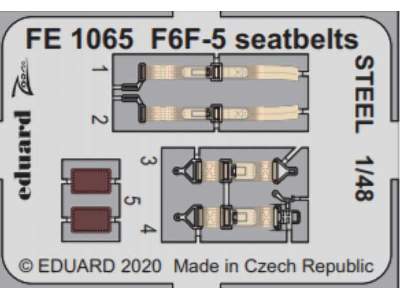 F6F-5 seatbelts STEEL 1/48 - image 1