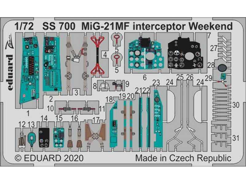 MiG-21MF interceptor Weekend 1/72 - image 1