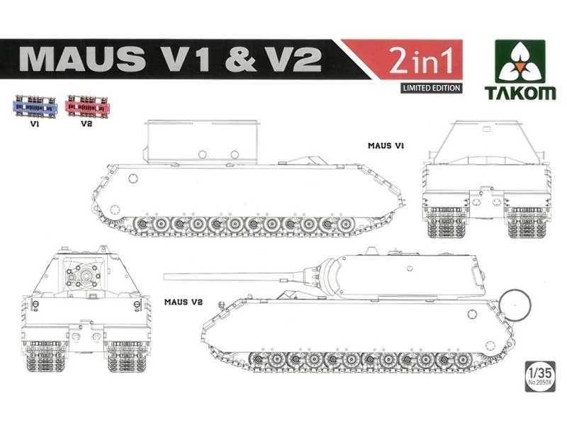 Superciężki czołg niemiecki Maus V2 - 2 w 1 edycja limitowana - image 1