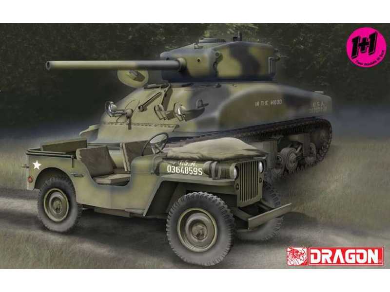 U.S. 1/4-Ton 4x4 Truck + Sherman M4A1(76)W VVSS - image 1