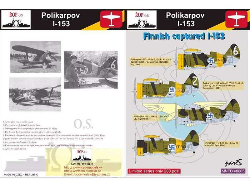 Polikarpov I-153 - Finnish Captured I-153 - image 1