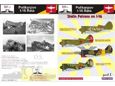 Polikarpov I-16 Rata - Stalin's Falcons On I-16 - image 1