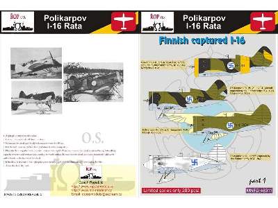Polikarpov I-16 Rata - Finnish Captured I-16 - image 1
