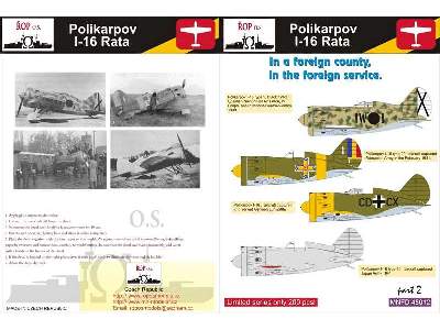 Polikarpov I-16 Rata - In A Foreign County, In The Foreign Servi - image 1